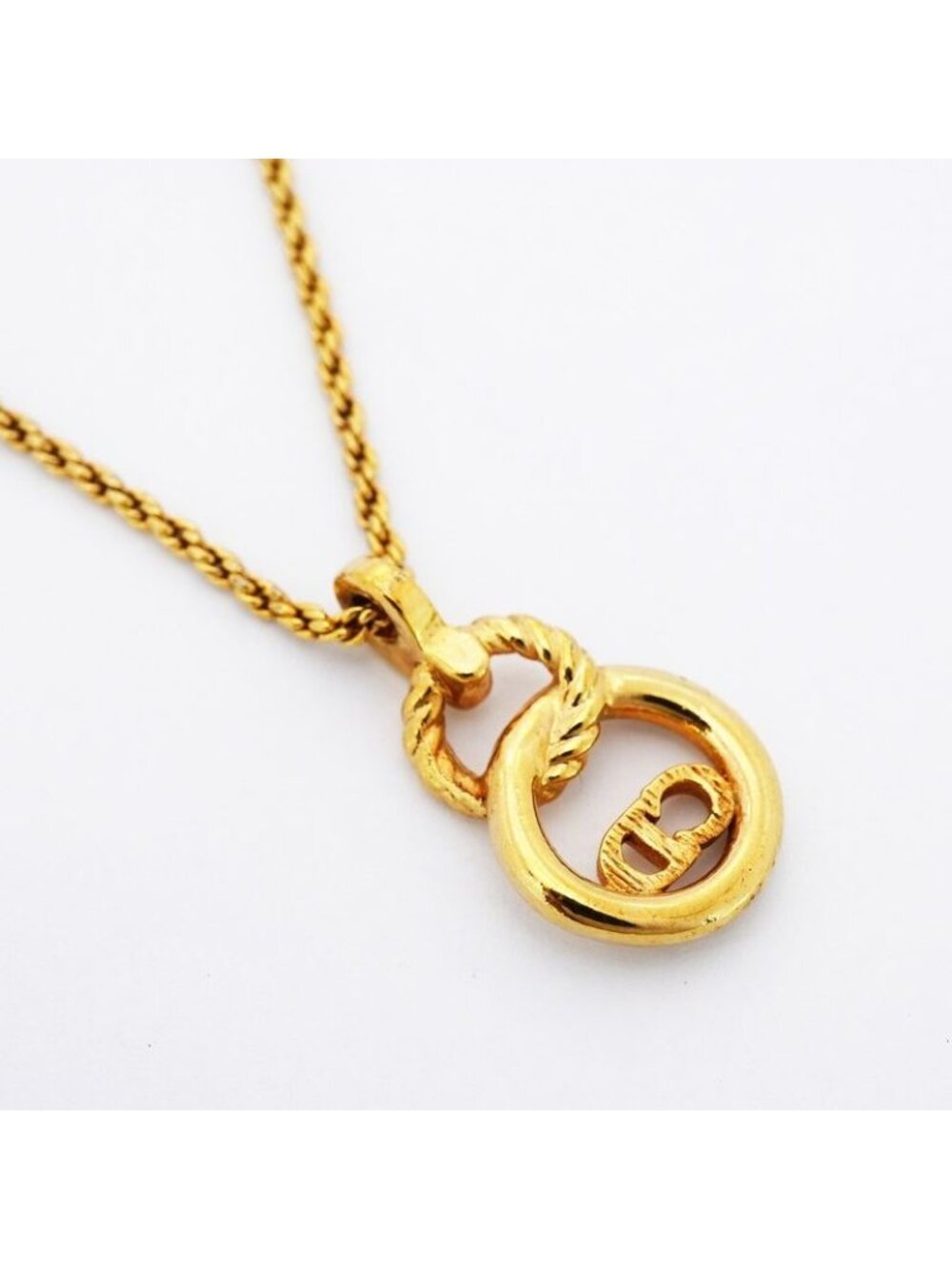 Dior Necklace Cdlogo Gold Plated - Picture 2 of 5